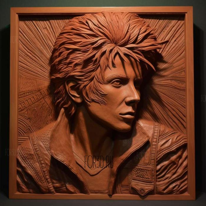 ziggy stardust 3 stl model for CNC